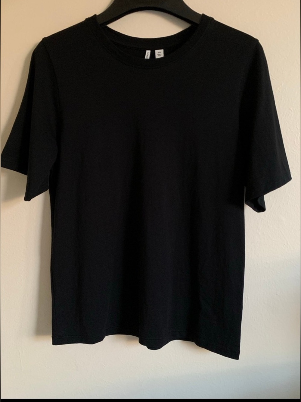 Nordstrom Classic Black Pima Cotton Crewneck T-Shirt Size XS